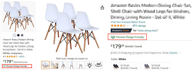 木制品和纸制品的FSC认证和亚马逊气候友好承诺认证Climate Pledge Friendly