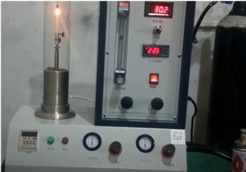 ISO 4589-3（JIS K 7201-3）用示氧值测定燃烧性（高温试验）