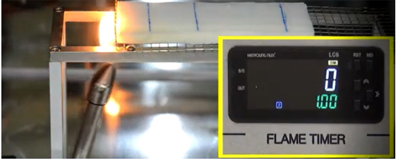 ISO 9772泡沫塑料. 需用小火焰的小试样的水平燃烧特性的测定