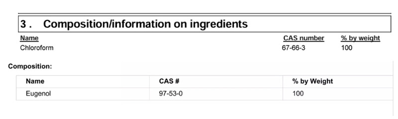 SDS/MSDS 化学品安全说明书