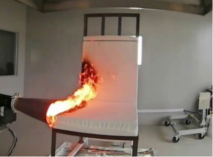 NF D60-013 软垫家具可燃性测试（模拟20g纸垫）