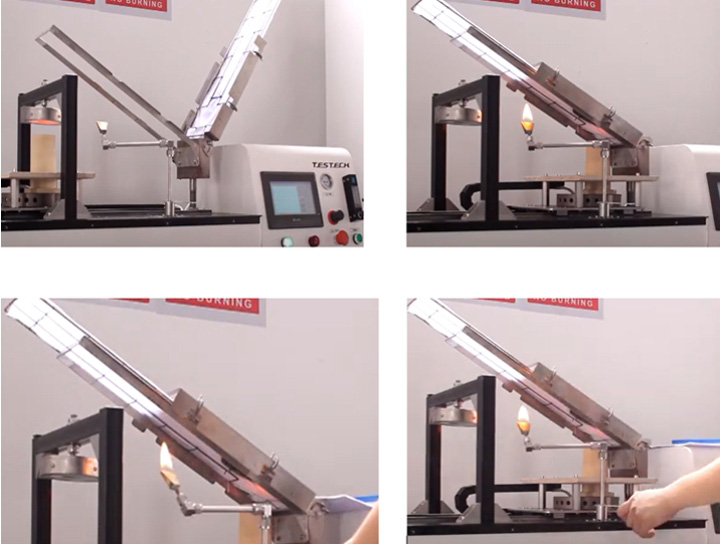 NF P92-503柔性材料的电燃烧器试验