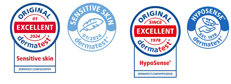 德国Dermatest认证—Sensitve skin seal 敏感皮肤印章 & HypoSense ®低敏性印章