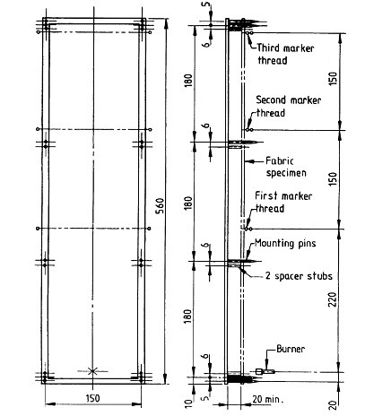 BS 7837：1996大帐篷及类似纺织结构用织物易燃性能规范