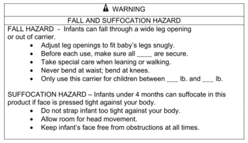 2月22日生效：16 CFR 1226美国软质婴童背带新修订标准