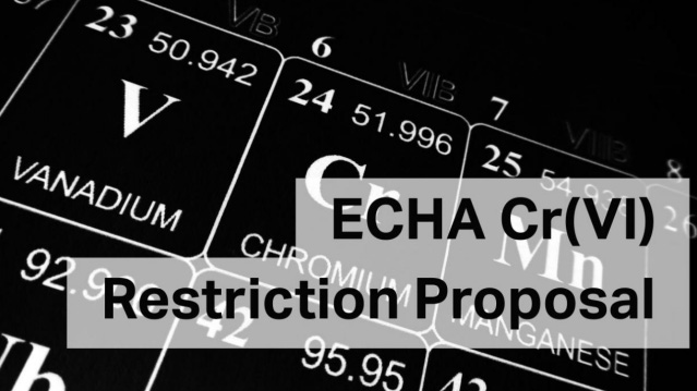 欧盟拟扩大六价铬（Cr(VI)）限制范围