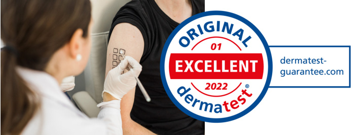 Dermatest®最具代表的认证印章：GUARANTEE SEAL OF APPROVAL 和 5-STAR SEAL