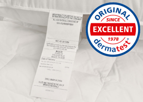 当毛绒玩具、被子、床垫等产品满足Law Label合规后，再加一个Dermatest®认证能带来什么？