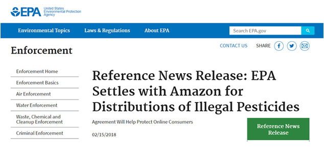 为什么消毒设备出口美国必须进行EPA注册？