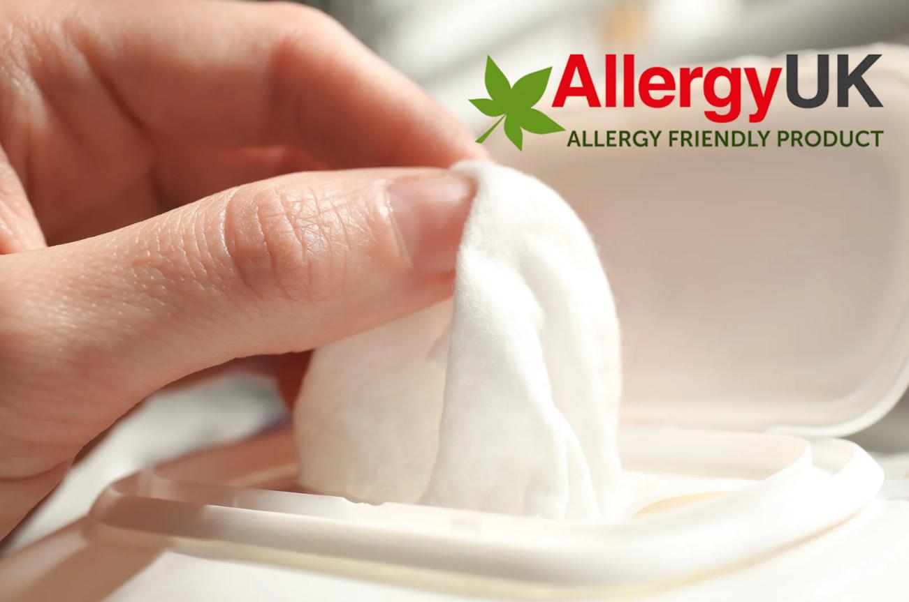 ALLergy UK 防过敏产品友好奖（Allergy Friendly Product Award ）：为湿纸巾提供国际安全品质保障