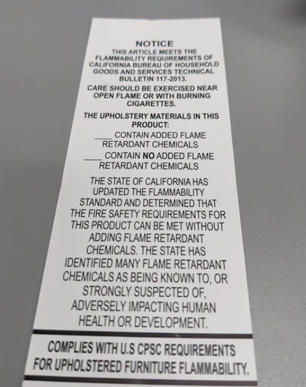 16 CFR 1640阻燃标签是不是全美都要求？