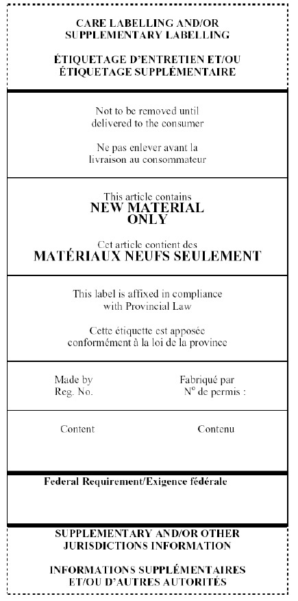 TSSA加拿大软垫填充物注册